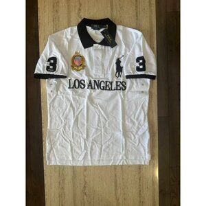 Vintage Polo Ralph Lauren #3 White Los Angeles Size Large